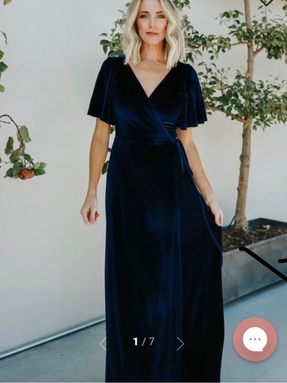 Baltic Born Blue Meghan Wrap Dress, Size XL
